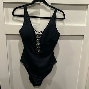 Lilly Pulitzer One Piece Lattice Swimsuit